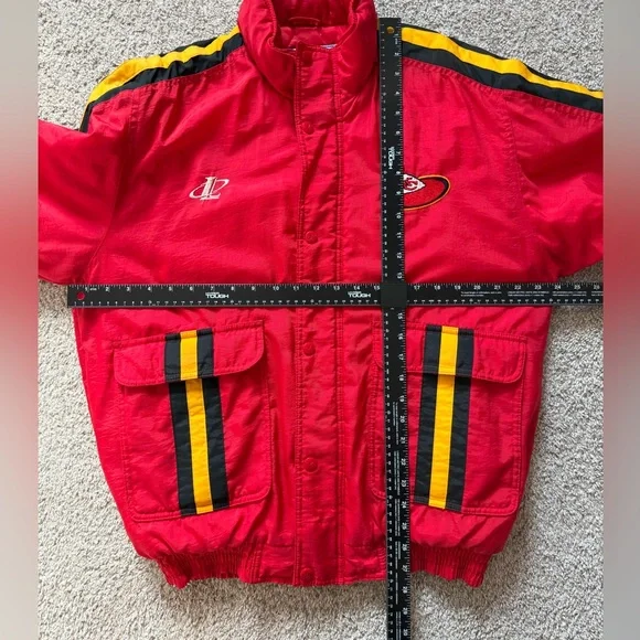Vintage 90s Kansas City Chiefs NFL Pro Line Logo Athletic Jacket Youth XL Red - Picture 14 of 16